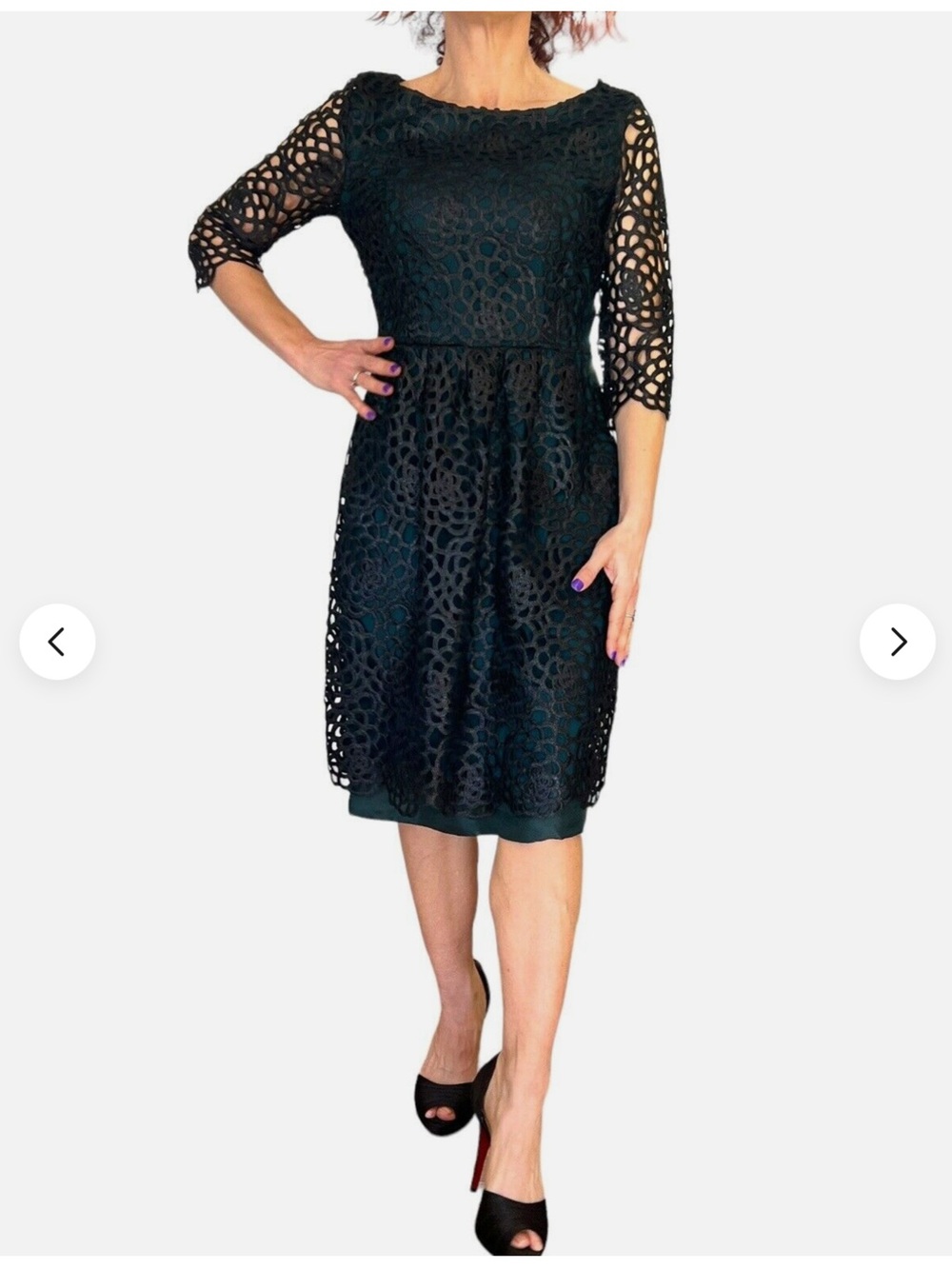 Hoss  gorgeous black Lace maxi Dress